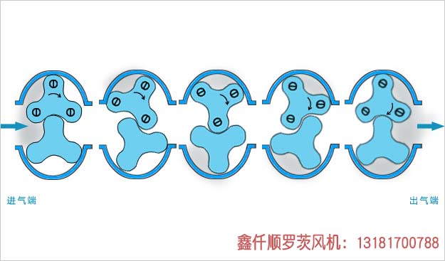  Working principle of Roots blower