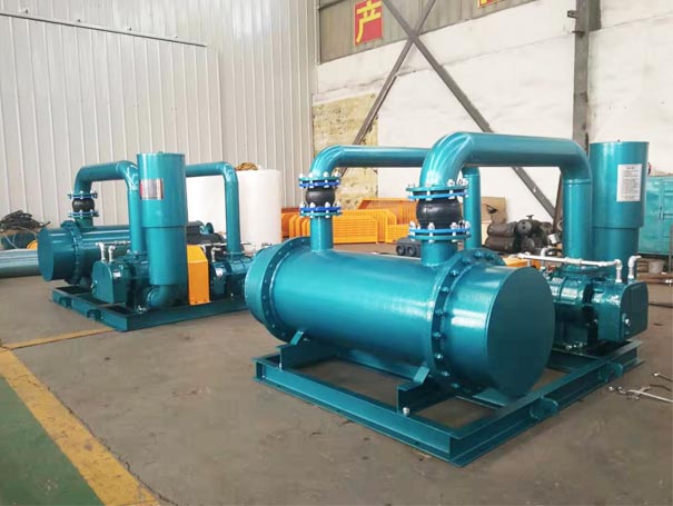Actual picture of two-stage series Roots blower factory Double stage series roots blower (Figure 2)